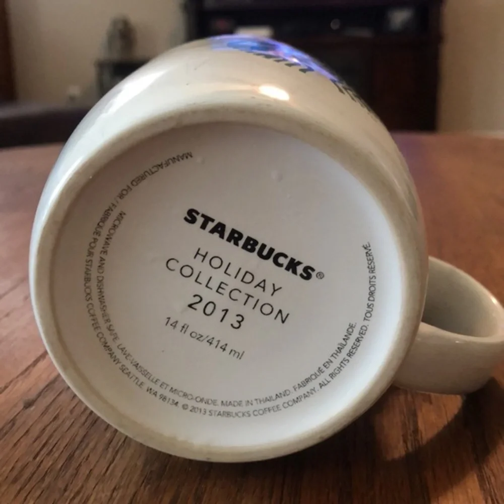 Starbucks Shared Moments 2013 Holiday Collection Christmas Mug Coffee Used cond